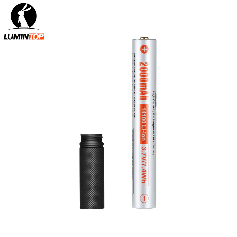 Lumintop GT NANO PLUS โ 14100 Extension Tube & Battery - Image 2