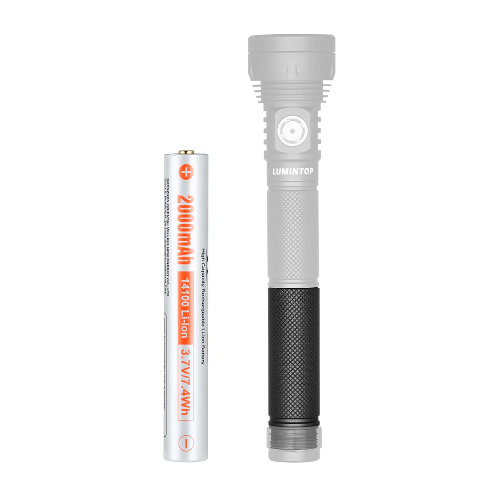 Lumintop GT NANO PLUS โ 14100 Extension Tube & Battery - Image 4