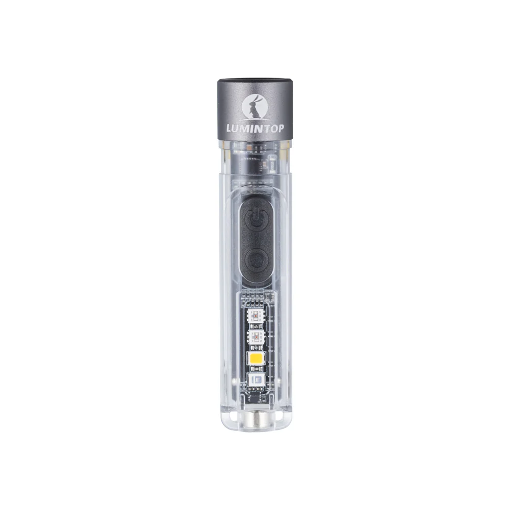 Lumintop Black Cat 400lm EDC Flashlight | 4-in-1 UV RGB Warm White Keychain Light - Image 12
