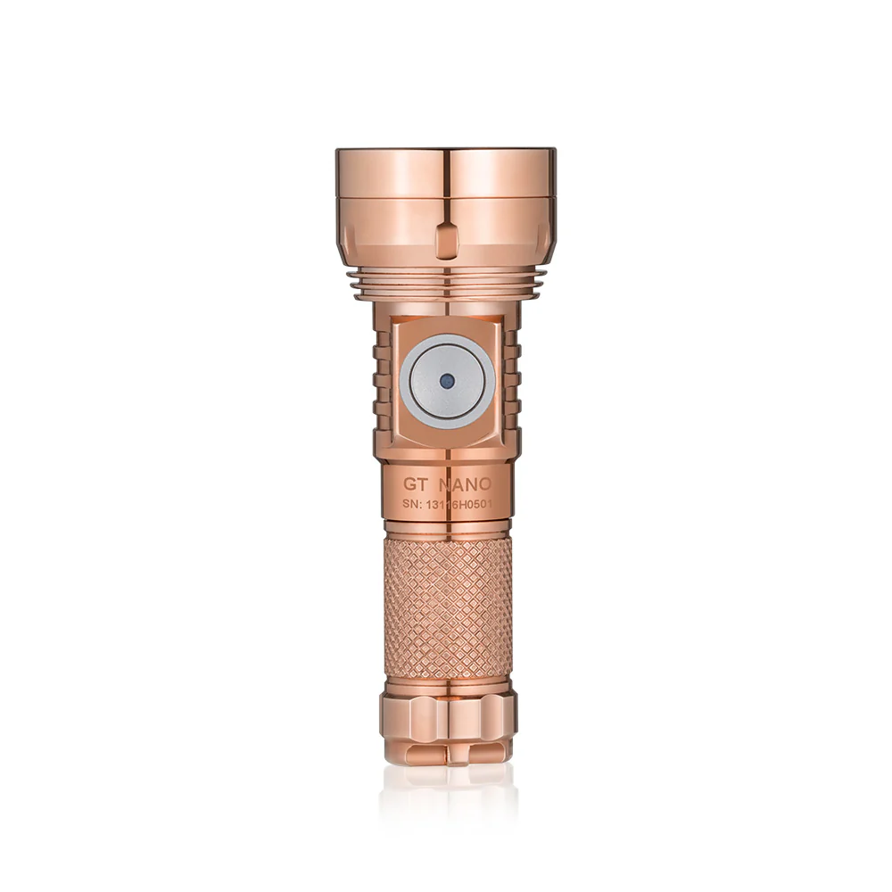 Lumintop GT NANO 3.0 Copper Rechargeable EDC Flashlight - Image 3