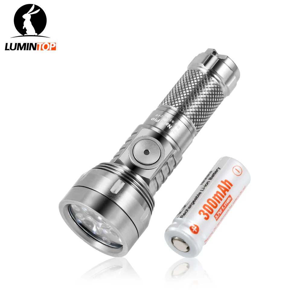 Lumintop GT NANO PRO Rechargeable EDC Keychain Flashlight 1600 Lumens - Image 5