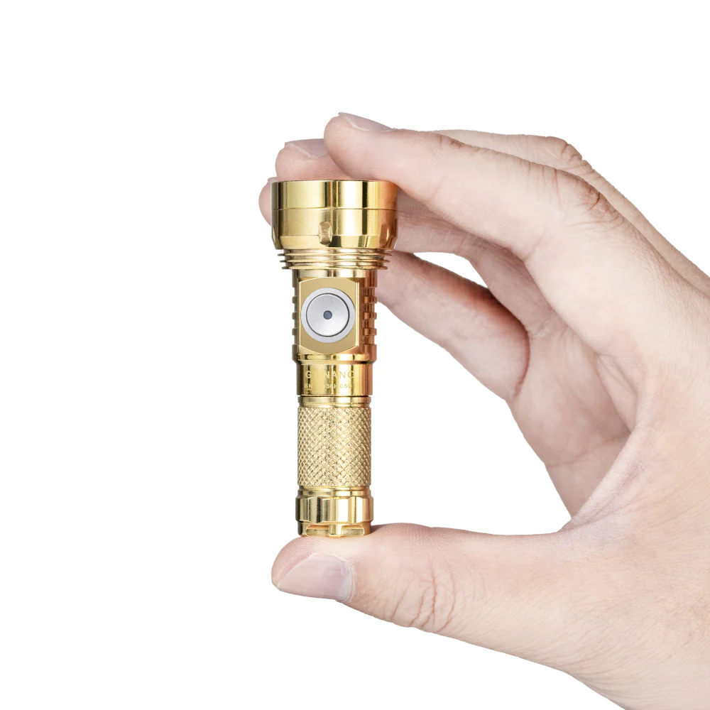 Lumintop GT Nano 3.0 Brass Rechargeable EDC Flashlight - Image 3