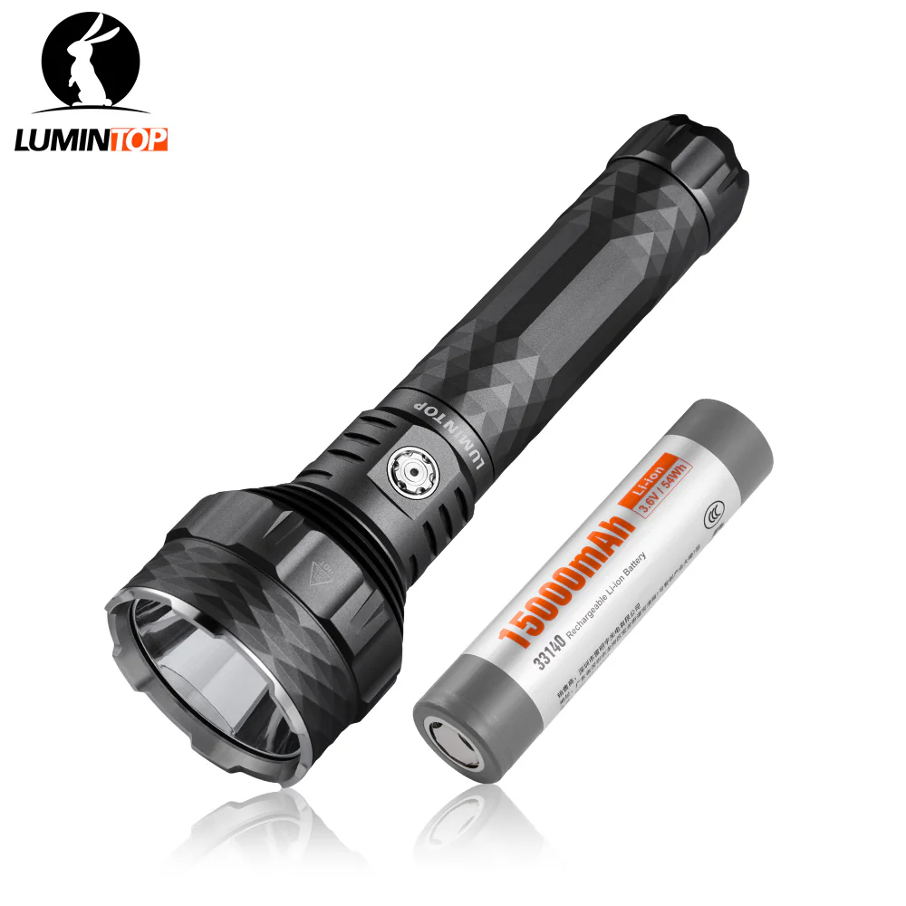Lumintop PK90 1500m Long-Range Rechargeable Search Flashlight - Image 5