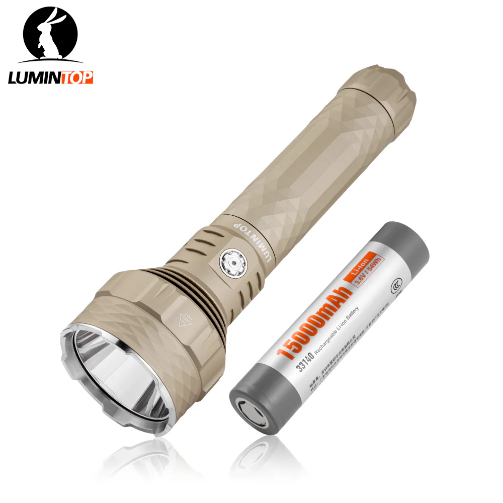 Lumintop PK90 1500m Long-Range Rechargeable Search Flashlight - Image 6