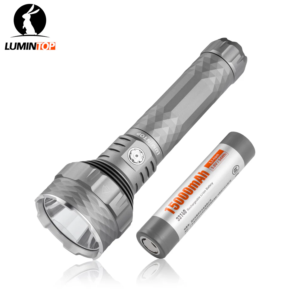 Lumintop PK90 1500m Long-Range Rechargeable Search Flashlight - Image 7