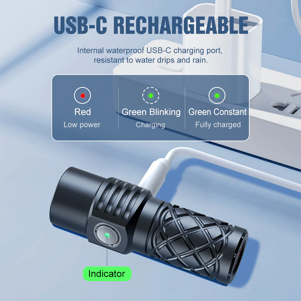 Lumintop W3 Mini LEP Flashlight – 700m White Laser with Flood & Red Light - Image 11