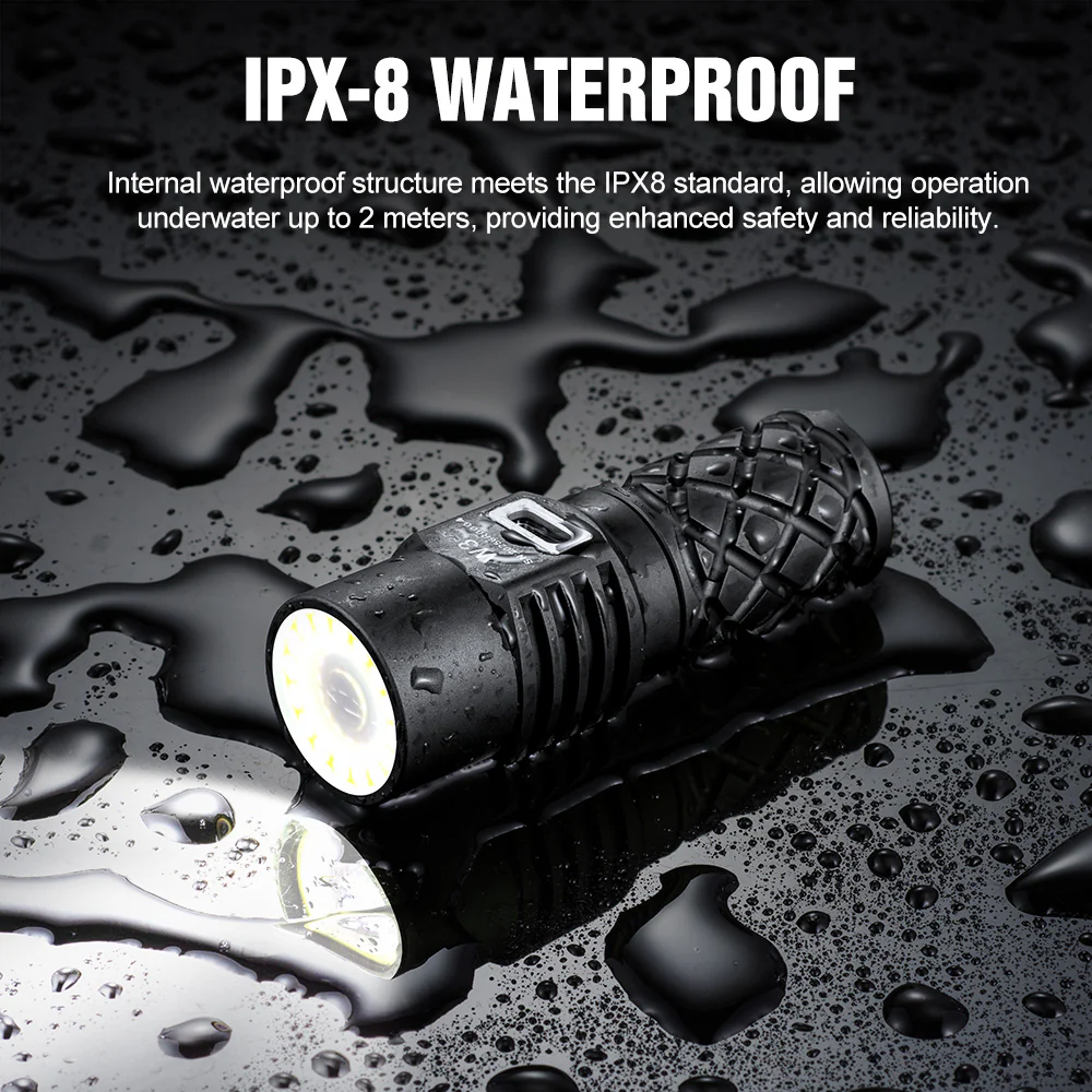 Lumintop W3 Mini LEP Flashlight – 700m White Laser with Flood & Red Light - Image 15