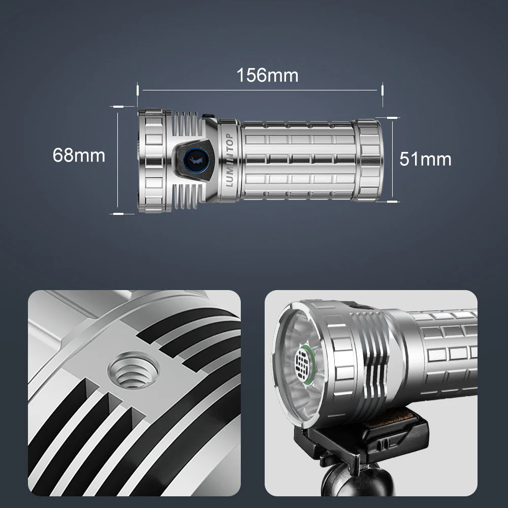 Lumintop Mach4695 – 23,000 Lumen Flashlight with Fan Cooling & 500m Throw - Image 3