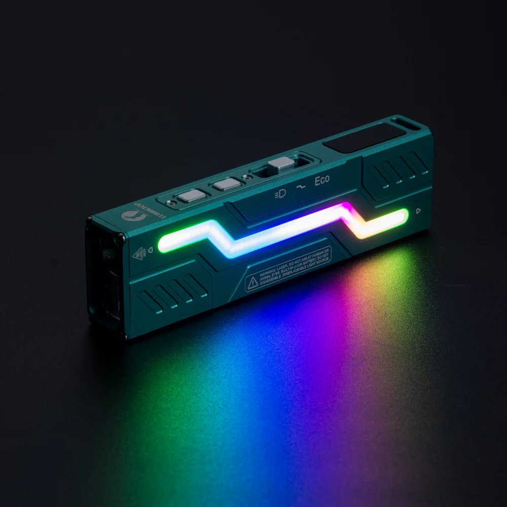 Lumintop MoonBox 3.0 Magnetic Rechargeable EDC Flashlight with RGB & UV Light Laser Pointers - Image 16