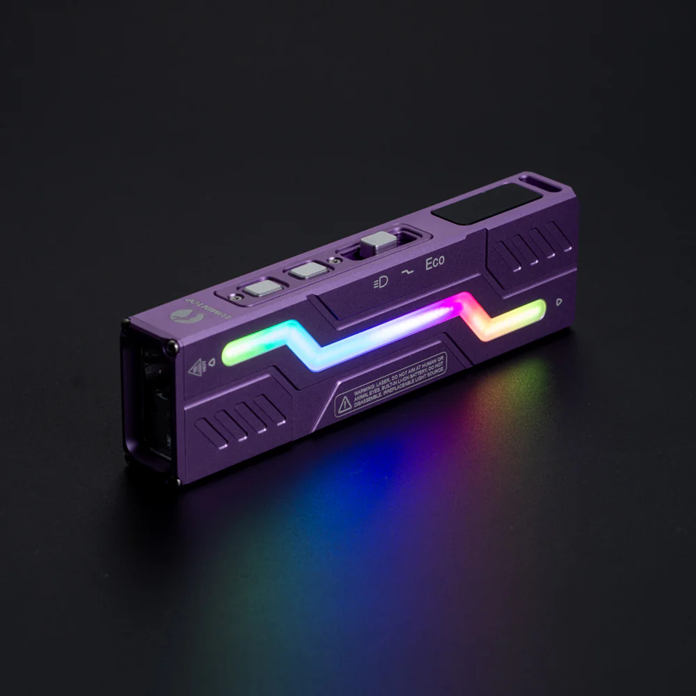 Lumintop MoonBox 3.0 Magnetic Rechargeable EDC Flashlight with RGB & UV Light Laser Pointers - Image 18